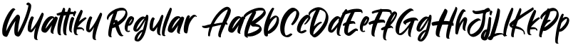 Wyattiky Regular font