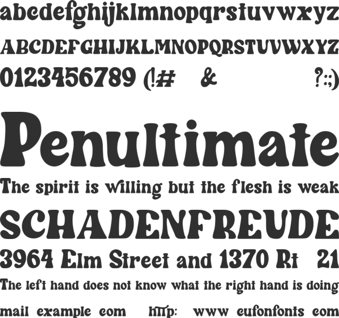Wintter font preview