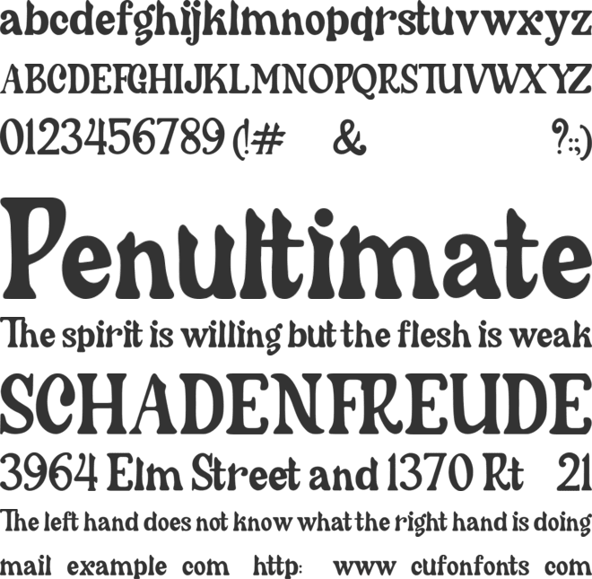 Cherly Blossom font preview