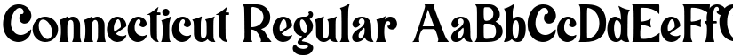 Connecticut Regular font