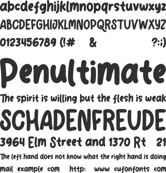 Kidos Park font preview
