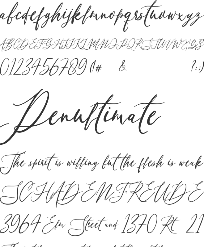 Franchisca font preview