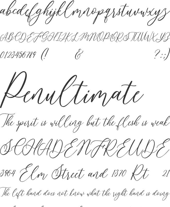 Heredittary font preview