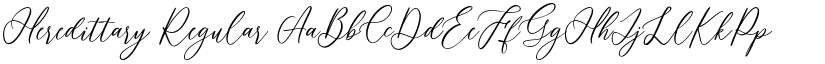 Heredittary Regular font
