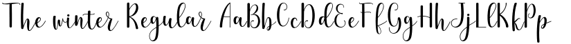 The winter Regular font