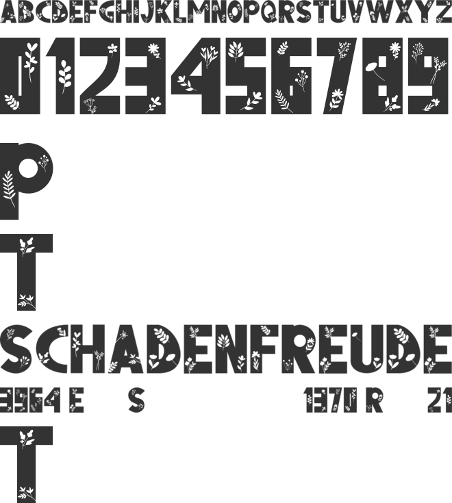 FLORENA font preview