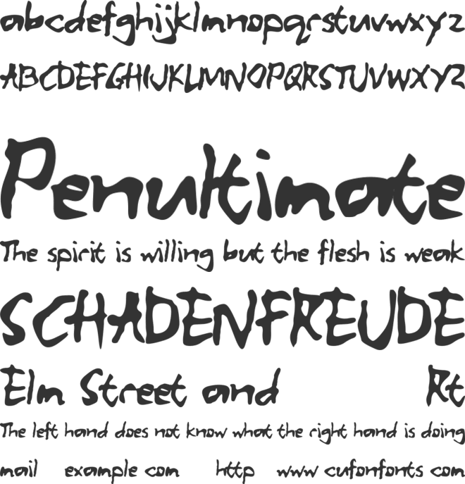 ALBUMME SMOOTH font preview