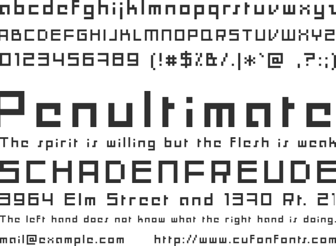 Moonracer font preview