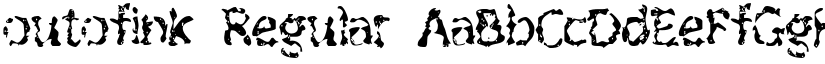 outofink Regular font