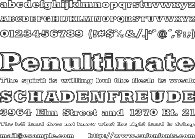 Nacimiento font preview