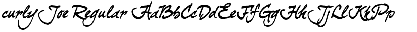 curlyJoe Regular font