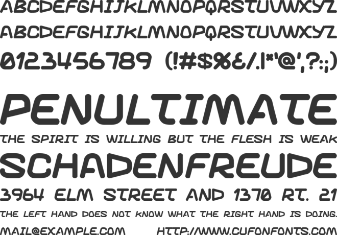 Knuckle sandwich font preview