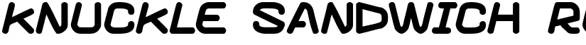 Knuckle sandwich font download