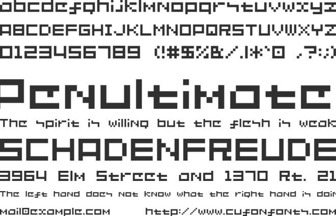 SG02 font preview