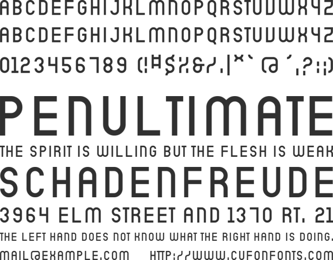 Sicret PERSONAL font preview