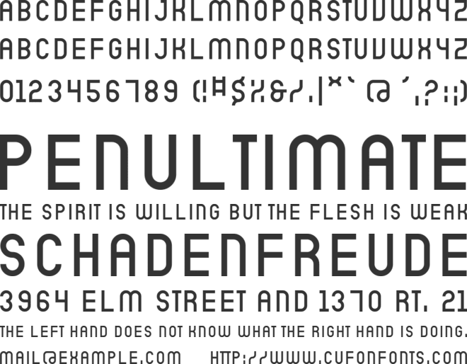 Sicret PERSONAL font preview