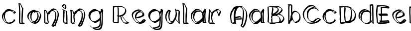 cloning Regular font