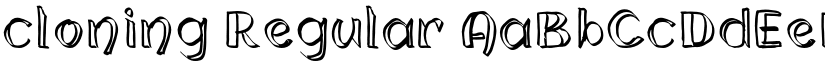 cloning Regular font