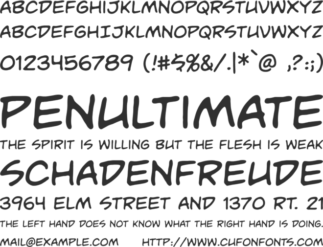 Unmasked BB font preview