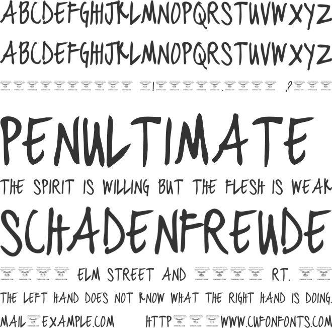 black jacket boys font preview