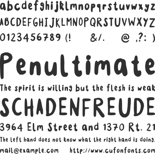 Monstahs Ink font preview