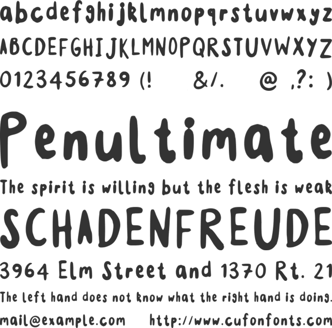 Monstahs Ink font preview