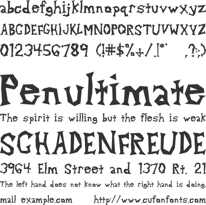 Alpha Dance font preview