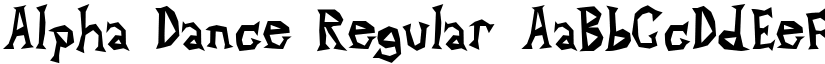 Alpha Dance Regular font