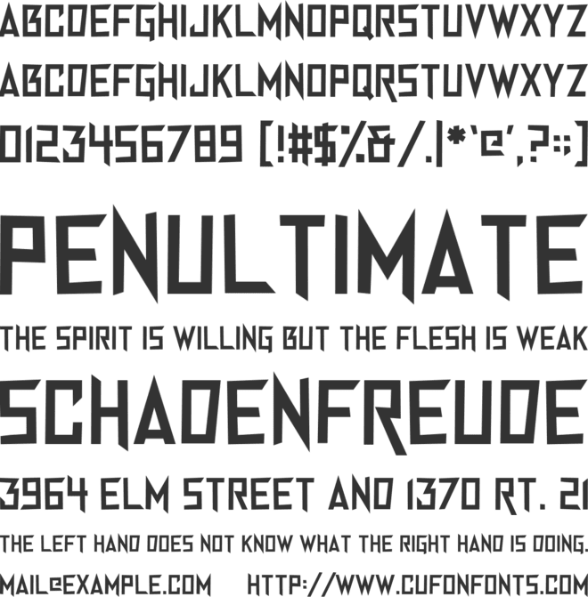 Anger Management font preview