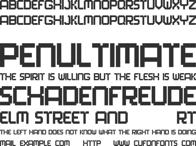 PlayMeGames font preview