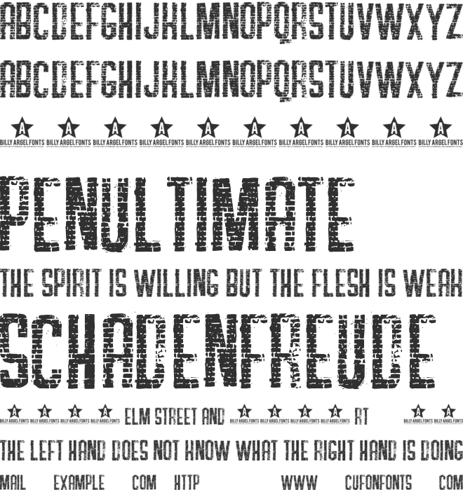 SOAP STORE font preview