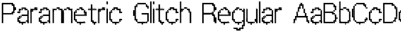 Parametric Glitch font download