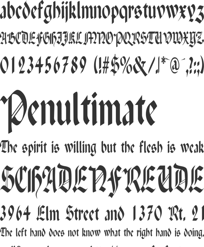 Paganini font preview
