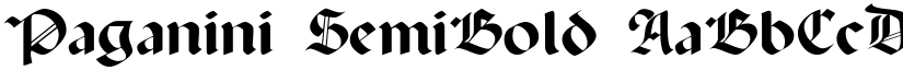 Paganini SemiBold font