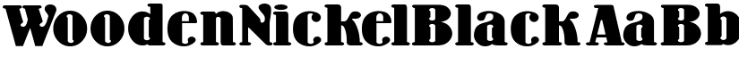 WoodenNickelBlack font download