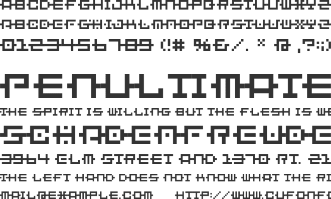 BM Chain font preview