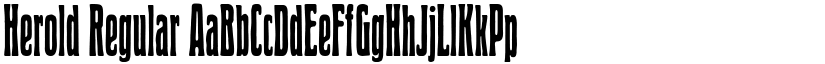 Herold Regular font
