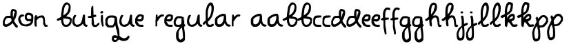 Don Butique Regular font