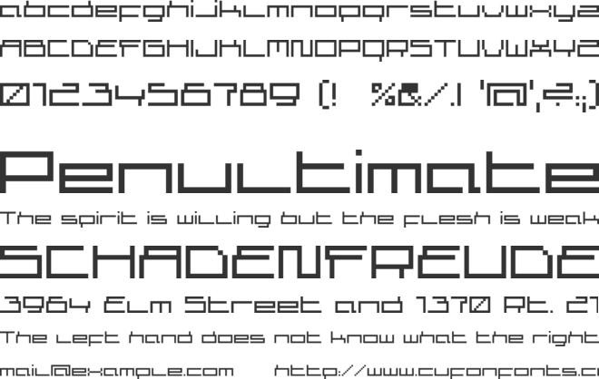 Superscreen font preview