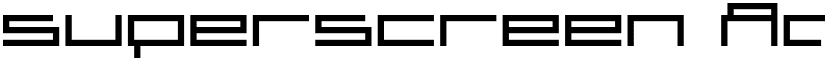 superscreen font