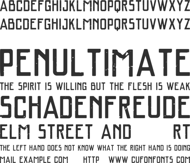 VTKS SAL GROSSO font preview