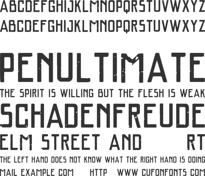 VTKS SAL GROSSO font preview