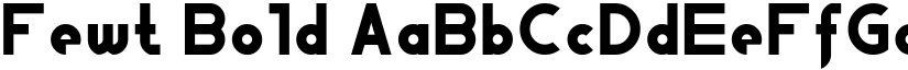 Fewt Bold font