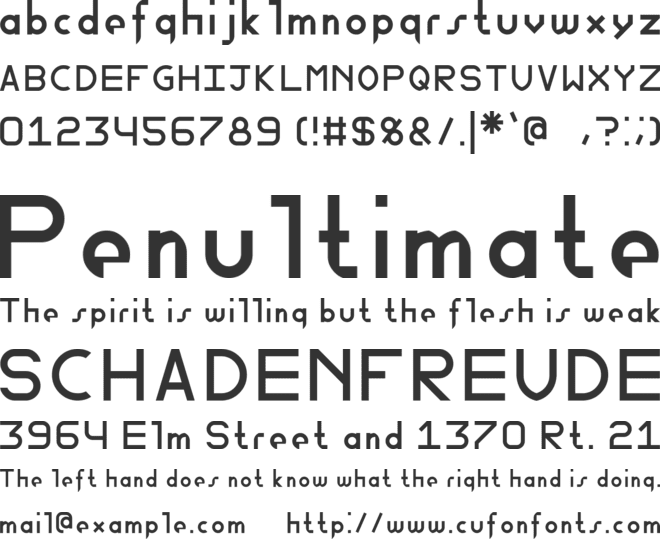 Fewt font preview
