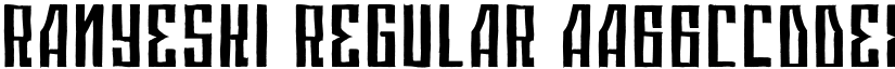Ranyeski Regular font