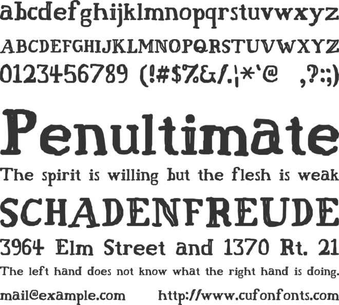 Fat Finger font preview