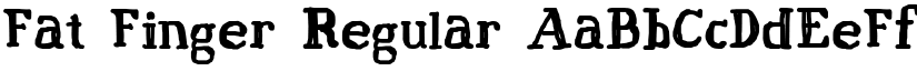 Fat Finger Regular font