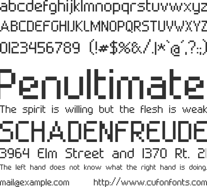 Superbly font preview