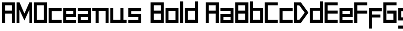 AMOceanus Bold font