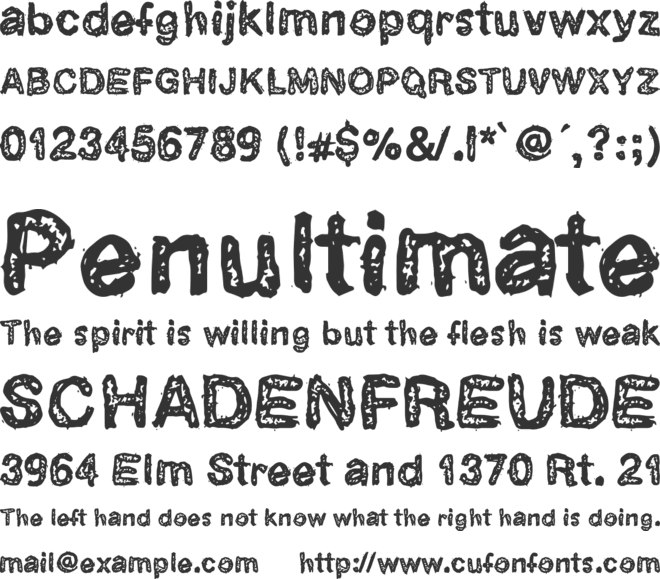 CatarataOne font preview